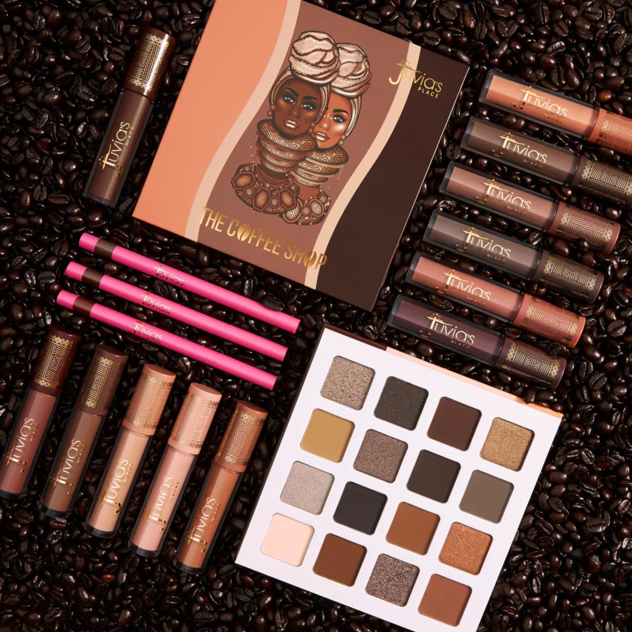Juvia's Place Coffee Shop Lip Gloss - Mochaccino - Hydrating Butter Lip Gloss for Women, Long-Lasting Shine, Moisturizing Glass-like Finish, Plumping Non-sticky, Suitable for every vibe