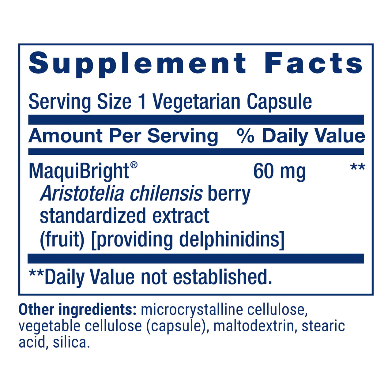 Life Extension Tear Support with MaquiBright®, 60 mg, Maqui Berry Extract for Dry Eyes, Supports Eye Health, Encourages Tear Production, Gluten-Free, Non-GMO, 1 Daily, Vegetarian, 30 Capsules