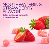 Thumbnail for Nature's Bounty Optimal Solutions Hair, Skin and Nails Gummies with Biotin, 2500 mcg, Strawberry Flavored, 200 Count, 100 Total Servings