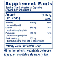 Thumbnail for Life Extension Black Elderberry + Vitamin C, Everyday Immune Support from Elderberry & Vitamin C, Gluten Free, Non-GMO, Vegetarian, 60 Capsules