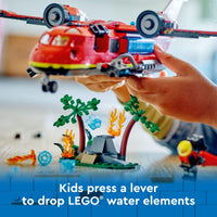 Thumbnail for LEGO City Fire Rescue Plane Toy for Kids and Fans of Firefighter Toys, Fun Birthday Gift Idea for Boys and Girls Ages 6+ who Love Airplane Toys and Imaginative Play, Includes 3 Minifigures, 60413