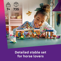 Thumbnail for LEGO Friends Horse Stable and Riding Academy Building Toy for Girls & Boys - Pretend Play Set for Kids, Ages 7+ - W/3 Minidolls, Toy Animal Figures, & Accessories - Gift Idea for Birthdays - 42688