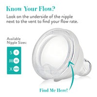 Thumbnail for Evenflo Feeding Balance + Wide Neck BPA-Free Silicone Medium Flow Baby Bottle Nipple - 3 Months+, 6ct