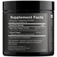 Thumbnail for Toniiq Apple Cider Vinegar Capsules - Ultra High Potency 2,010mg Formula with 20% Acetic Acid & Cayenne Pepper - Made with The Mother - Third-Party Lab Tested - 120 Capsules