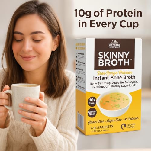 Image 5 of Country Farms Skinny Broth, Instant Chicken Bone Broth, 7 Day Plan, 7-15g Packets