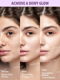 Thumbnail for SHEGLAM Good Grip Hydrating Primer Oil Control Moisturizing Primer Gel Smooth Fine Lines Oil And Silicone-Free Face -Blueberry + Aha-Purple