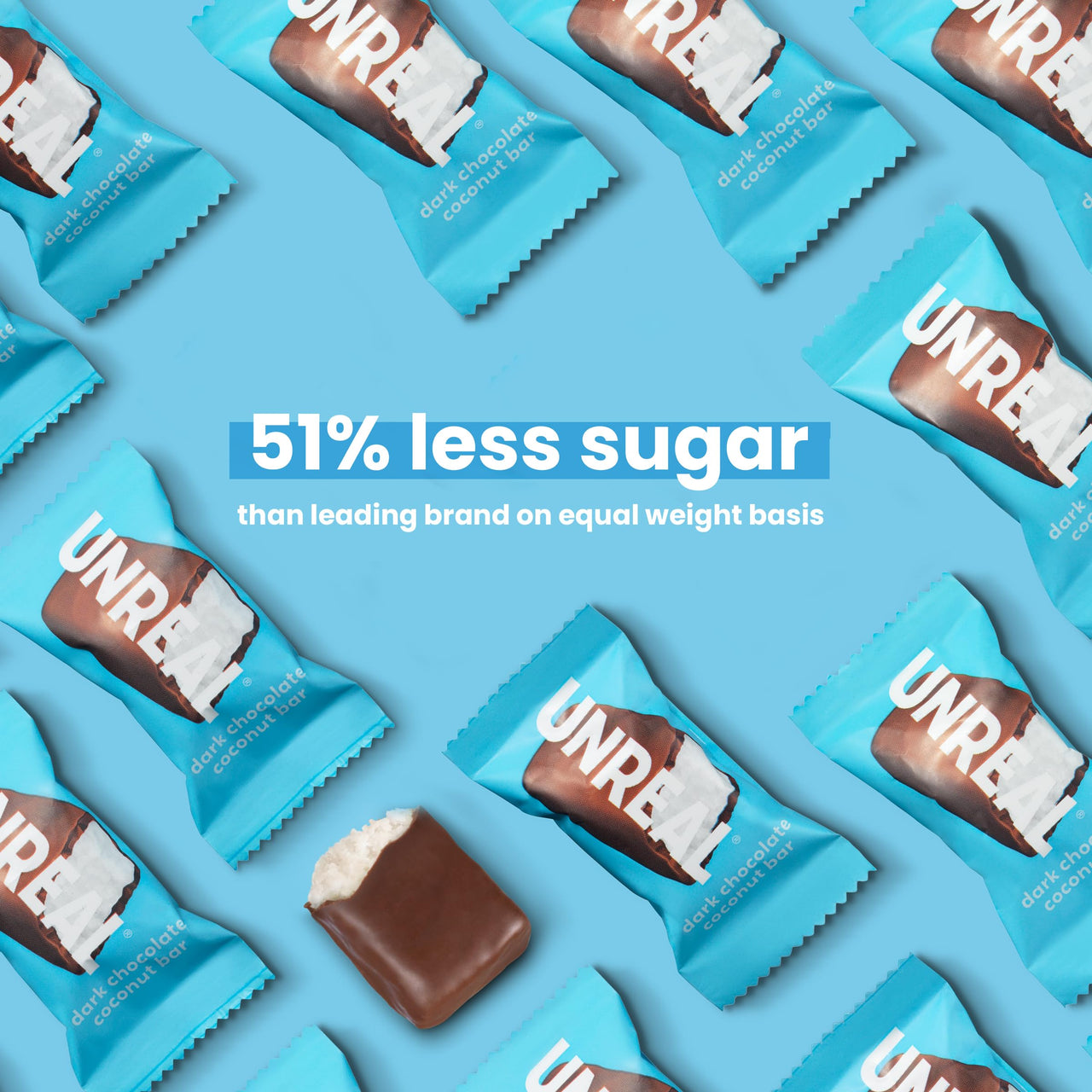 UNREAL Dark Chocolate Coconut Bars (3 Value Size Bags) | Vegan, 3g Sugar, & 3 Simple Ingredients | Non-GMO, Gluten Free, & Fair Trade | 9.5oz each