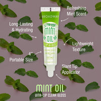 Thumbnail for Ruby Kisses Broadway Vita-Lip Clear Lip Gloss (5 Pack Mint, Rosehip, Coconut, Argan Oil, Mango Butter), Ultra-Hydrating & Soothing Formula with Vitamin Oils, High-Shine Non-Sticky Finish Lip Balm