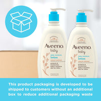 Thumbnail for Aveeno Baby Daily Moisture Body Lotion for Sensitive Skin, Hypoallergenic Moisturizing Baby Lotion with Nourishing Oat to Deeply Moisturize Baby's Skin, Fragrance-Free, 18 fl. oz, 2 Pack