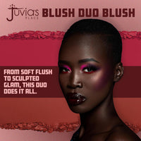 Thumbnail for Juvia's Place Blushed Duo Blush Volume3 - Two Tone Pigmented Buildable Pressed Mineral Powder - Rosy Natural Cheeks Matte Fresh Finish for All Skin Color