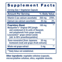 Thumbnail for Life Extension Grapeseed Extract, Vitamin C, Calcium, resveratrol, polyphenols, Cardiovascular Health, antioxidant Protection, Gluten-Free, Non-GMO, Vegetarian, 60 Capsules