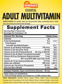 Thumbnail for Sundance Adult Multivitamin Gummies | for Men & Women | Mixed Berry Flavor | 50 Gummies | Non-GMO and Gluten Free Supplement