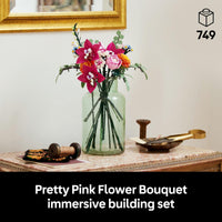 Thumbnail for LEGO Botanicals Pretty Pink Flower Bouquet Building Set for Adults - Gifts for Birthdays - Artificial Flowers for Decor or Table Display - 10342