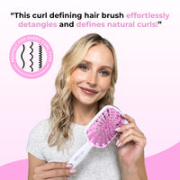 Thumbnail for FHI Heat UNbrush Plus — Curly Hair Brush for Gentle & Effective Detangling on Wet or Dry Fragile Hair Types — Detangler Brush w/ 84 UltraFlex Bristles, Ultra-light, Vented, Anti Static Hairbrush