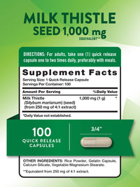 Thumbnail for Nature's Truth Milk Thistle Seed Extract | Herbal Supplement | 100 Capsules | Non-GMO & Gluten Free