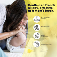 Thumbnail for La Petite Creme French Premium Diapering Lotion - Diaper Cream Alternative to Baby Wipes - Gentle Moisturizer & Skin Cleanser with USDA Certified Organic Ingredients - Baby Essentials (20 oz)