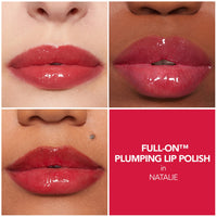 Thumbnail for Buxom Full-On Plumping Lip Polish, Tinted Lip Plumper Gloss with Peptides & Vitamin E, High-Shine Lip Gloss that Nourishes, Moisturizes & Softens Lips, Vegan 46 Natalie (Sheer cherry red shimmer)