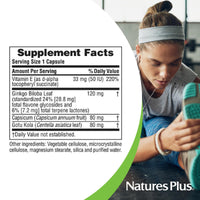 Thumbnail for NaturesPlus Ginkgo-Combo - 60 Capsules - Cognition Support Supplement - Allergen Free, Vegetarian, Gluten Free - 60 Servings