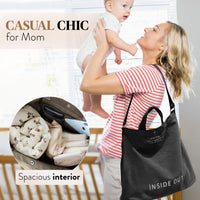 Thumbnail for Large Tote Bag for Women, Canvas Bag Women Gift, Fashion Crossbody 16oz Cotton Bag, Large Capacity Shoulder Bag