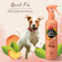 Thumbnail for Pet Head Quick Fix Dog Dry Clean Spray | Peach Scent | Dry Dog Shampoo for Smelly Dogs | Nourishes and Softens Coat & Skin | Vegan | Gentle Formula for Puppies | Made in USA | 10.1 fl. oz.