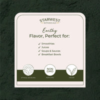 Thumbnail for Starwest Botanicals Spirulina Powder Organic - Dried Blue Green Algae Superfood, Use in Juice & Smoothies, Certified Kosher, Non-GMO - Bulk 1 lb Bag