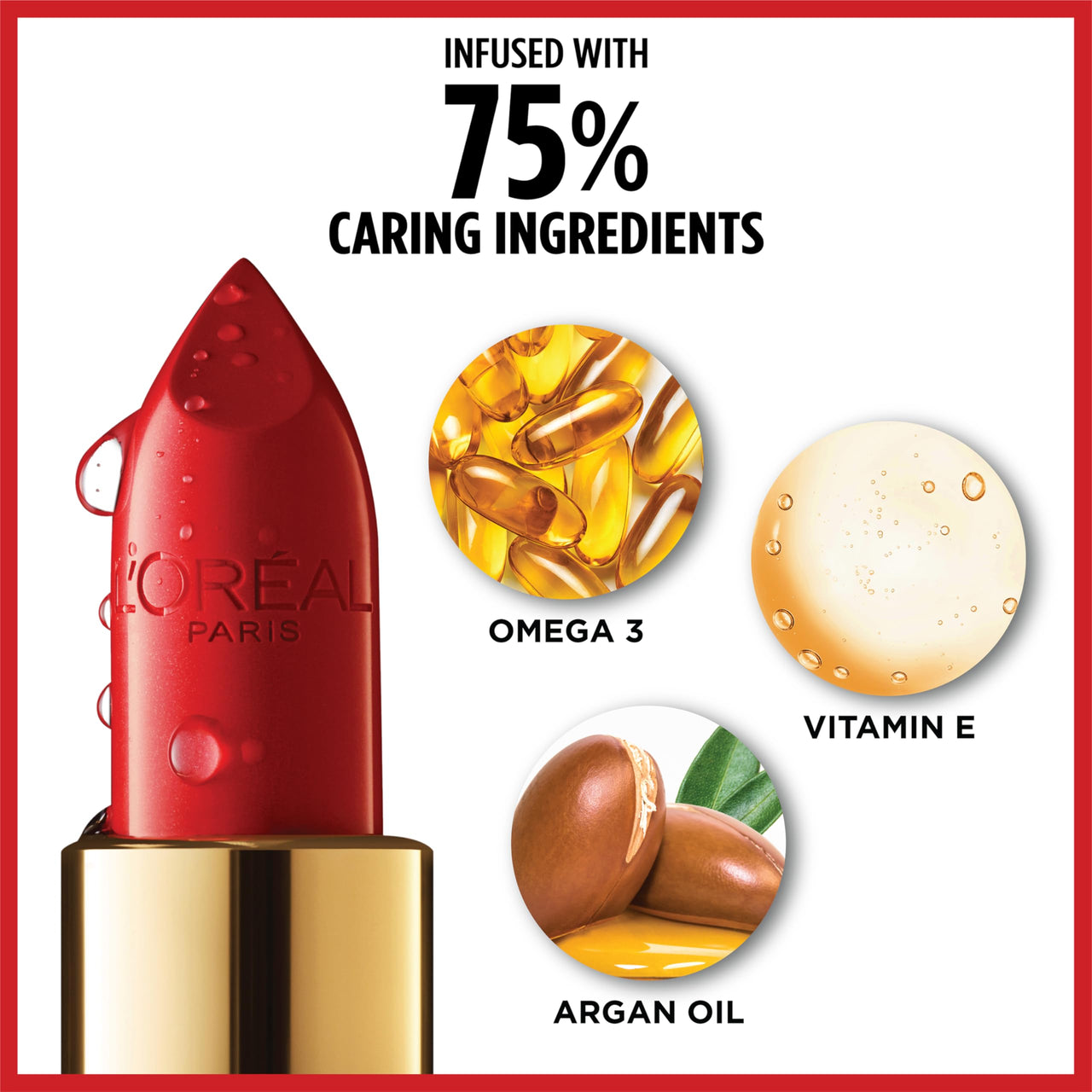 L'Oreal Paris Colour Riche Original Creamy, Hydrating Satin Lipstick with Argan Oil and Vitamin E, Brazil Nut , 1 Count