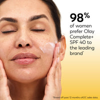 Thumbnail for Olay Complete+ Face Moisturizer with Sunscreen SPF 40, For Sensitive Skin, Broad Spectrum Sun Protection, Fragrence-Free - No White Cast on All Tones, Nourishes Moisture Barrier - Ceramides, 6 Oz