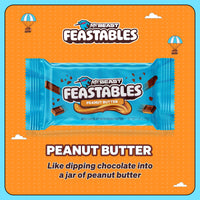 Thumbnail for MrBeast Feastables Peanut Butter Milk Chocolate Bar, Full Size, 24 Count, Creamy Peanut Butter Filled Chocolate Candy, Fairtrade Cocoa, 1.24oz Each