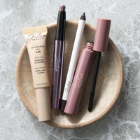 Thumbnail for Julep Eyeshadow 101 Crème to Powder Waterproof Eyeshadow Stick Duo, Sand Shimmer and Smoky Tawny Matte