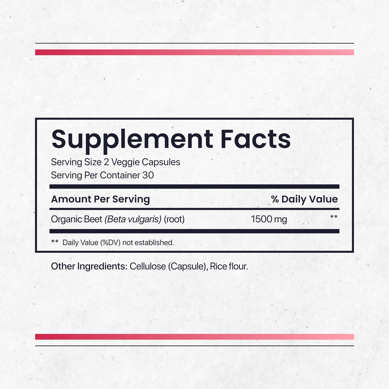 Nature's Pure Blend Organic Beet Root Powder Capsules – Beet Root Capsules & Beets Supplements for Circulation – L Arginine – Nitric Oxide Supplements – 1500MG