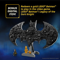 Thumbnail for LEGO DC Batman: Batman Logo Building Toy - Super Hero Bedroom Decor for Kids, Boys & Girls, Ages 12+ - with Classic & Golden Batman Minifigures - Gift Idea for Birthdays & Fans - 76330