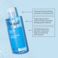 Thumbnail for Murad Clarifying Toner – Oil-Control Cooling Face Toner with Witch Hazel, Cucumber, Algae & Grape Seed Extracts to Minimize Pores, Shine Reduction, Balance Oil & Refresh Skin – 6 Fl Oz