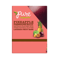 Thumbnail for Pure Organic Layered Fruit Bars, Gluten Free and Vegan, Kids Fruit Snacks, Pineapple Passionfruit, 12.6oz Box (20 Bars)