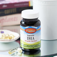 Thumbnail for Carlson - Vegetarian DHA, 500 mg DHA, Plant Based, Sustainably Sourced from Algae, Brain Support, Mood Health, 30 Softgels