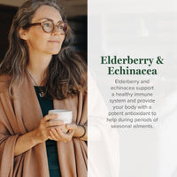 Thumbnail for Global Healing USDA Organic Elderberry & Echinacea Liquid Supplement Tincture | Antioxidant Immune Support Against Harmful Organisms for Adults and Kids, Vegan, Non-GMO, 1-Month Supply (2 Oz)