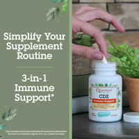 Thumbnail for Quantum Health CDZ Immune Support Supplement Vitamin C 500 mg, Vitamin D 1000 IU Plus Zinc 15 mg Powerful Whole Body Wellness Support Complex - Daily Immunity Boost for Women & Men - 60 Capsules