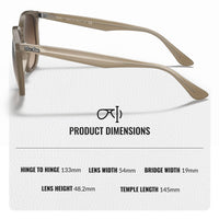 Thumbnail for Ray-Ban RB4306 Square-Round Shaped Non-Polarized Sunglasses for Men & Women – Includes Official RAYBAN Eyewear Kit – Ideal Formal & Casual Wear Sunglasses – Dark Brown Lens