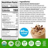 Thumbnail for Orgain Organic Vegan Protein Powder, Iced Coffee - 21g Plant Protein, 60mg of Caffeine, Low Net Carb, No Lactose Ingredients, No Added Sugar, Non-GMO, For Shakes & Smoothies, 2.03 lb