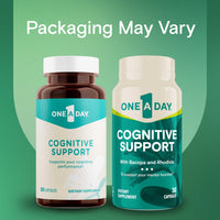 Thumbnail for One A Day Cognitive Supplement – Brain Supplement to Support Cognitive Performance for Men and Women with Bacopa. Also includes Rhodiola, & Holy Basil, 30 Capsules (Packaging May Vary)