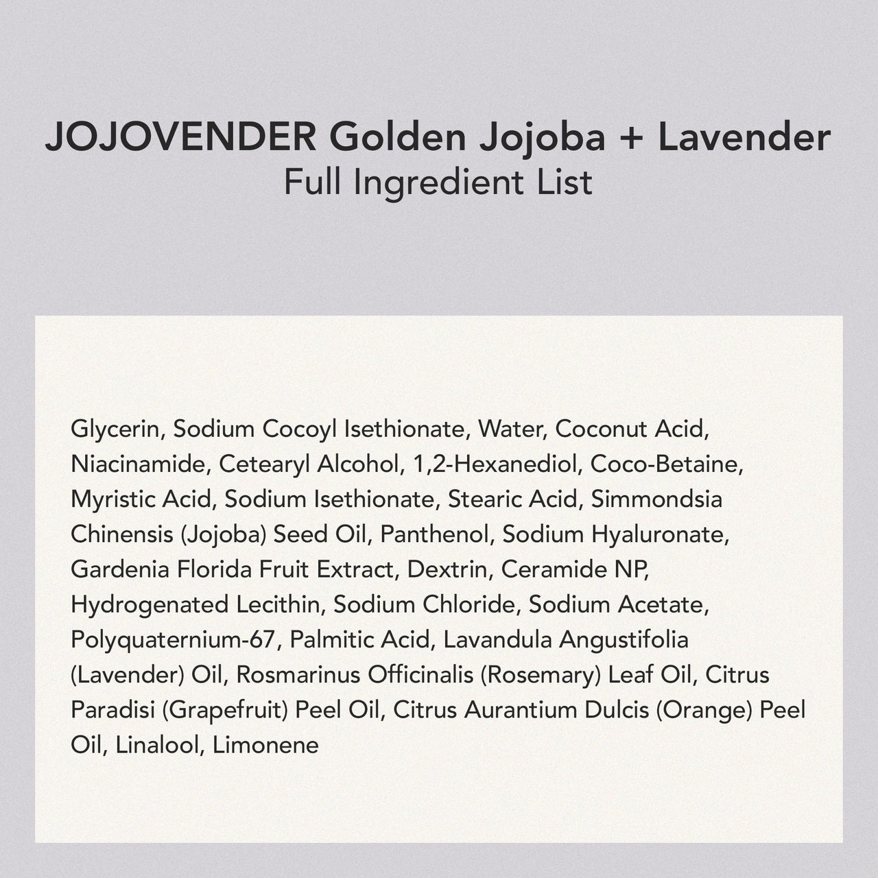 WHIPPED Cream Facial Cleanser Jojovender - Jojoba & Lavender Face Wash - For Redness, Dry Sensitive Skin - Moisturizing Cleanser, Niacinamide, Hyaluronic Acid, Vegan Korean Skincare, 4.5 oz