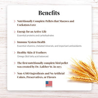 Thumbnail for LAFEBER'S Premium Daily Diet Pellets Pet Bird Food, Made with Non-GMO and Human-Grade Ingredients, for Macaws and Cockatoos, 5 lb