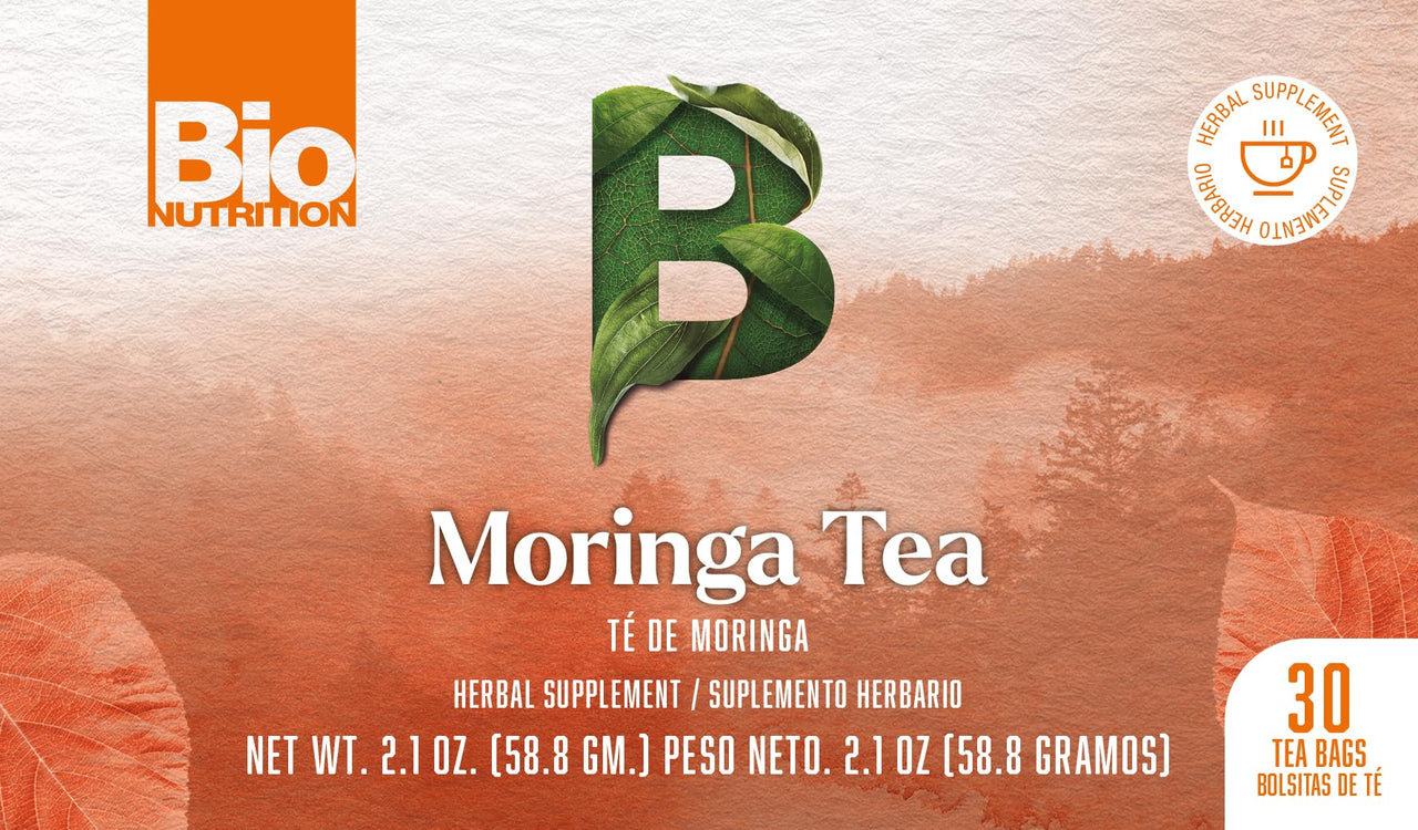 Bio Nutrition Moringa Tea Bags, 30 Count