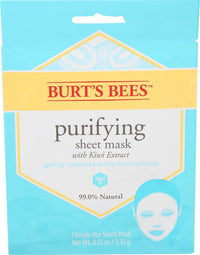 Thumbnail for Burt's Bees Purifying Sheet Mask With Kiwi Extract Mask, 0.33 Ounce