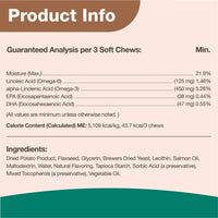 Thumbnail for NaturVet – Omega-Gold Plus Salmon Oil | Supports Healthy Skin & Glossy Coat | Enhanced with DHA, EPA, Omega-3 & Omega-6 | for Dogs & Cats | 180 Soft Chews