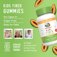 Thumbnail for MaryRuth Organics Fiber Gummies for Kids | 2 Month Supply | Sugar Free | Soluble Fiber Supplement | Gut Health & Digestion Support | 3g Fiber per Gummy | Vegan | 60 Count
