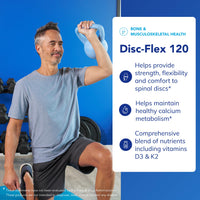 Thumbnail for Pure Encapsulations Disc-Flex - Bone & Musculoskeletal Health Dietary Supplement - Supports Spinal Disc Strength & Flexibility* - Vegetarian & Gluten Free - 120 Capsules