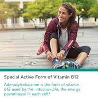 Thumbnail for Nutricology B12 Adenosylcobalamin Supplement - with Folic Acid, Vitamin B12 3000 mcg, Folate, Pure B12, Vegetarian Lozenges - 60 Count