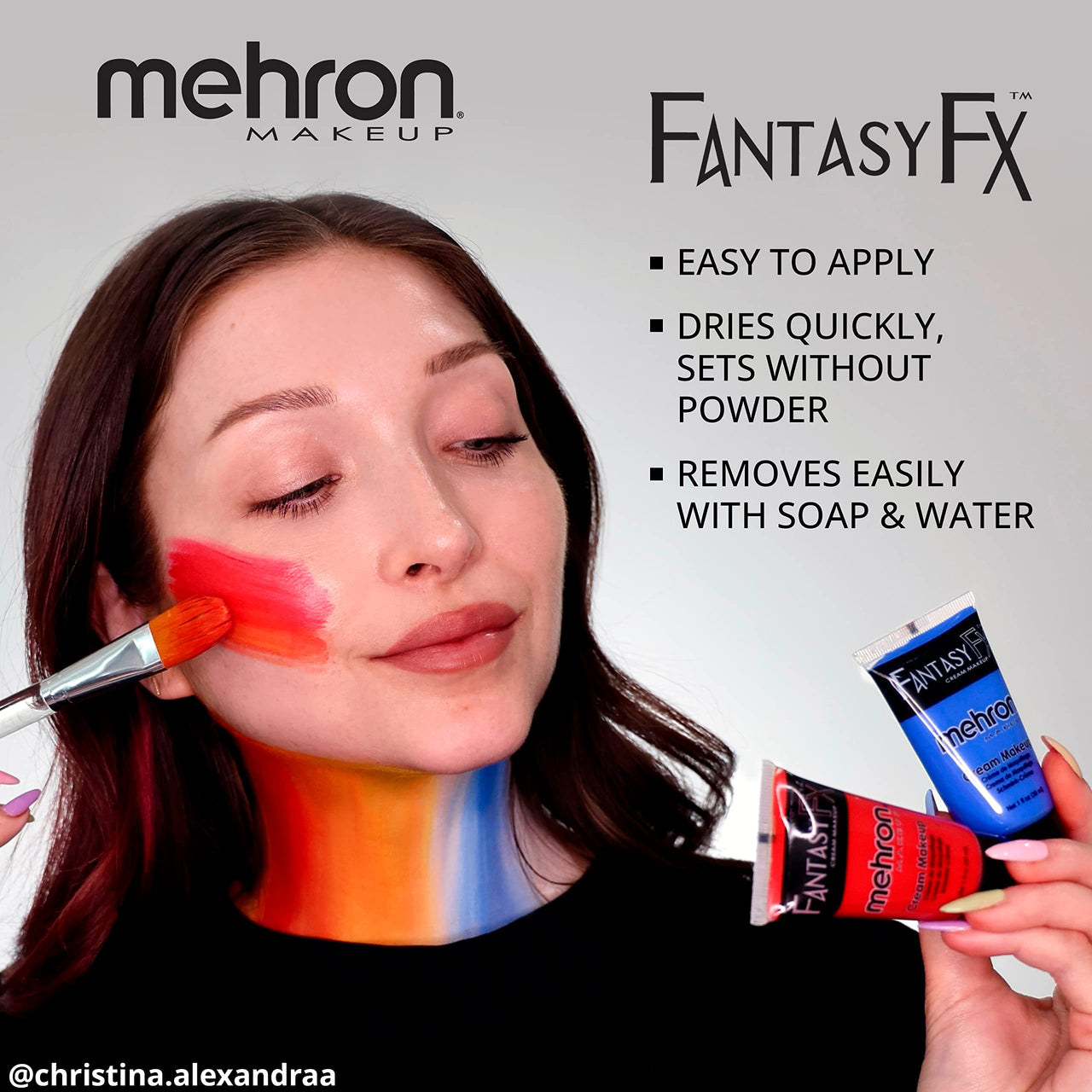 Mehron Makeup Fantasy FX Cream Makeup | Water Based | Halloween | Ogre Green Face & Body Paint For Adults 1 fl oz (30ml) (OGRE GREEN)