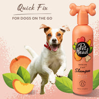 Thumbnail for Pet Head Quick Fix 2 in 1 Dog Shampoo and Conditioner | Peach Scent | Dog Shampoo for Smelly Dogs | Nourishes and Softens Coat & Skin | Vegan | Gentle Formula for Puppies | Made in USA | 16fl oz.