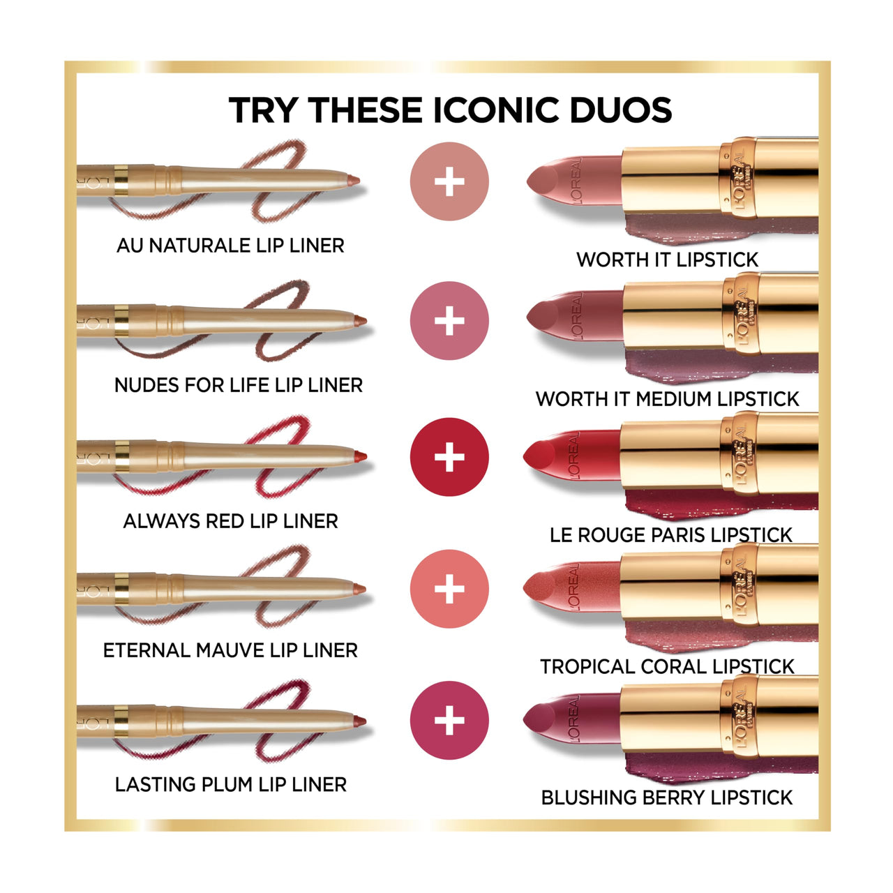 L'Oreal Paris Colour Riche Original Creamy, Hydrating Satin Lipstick with Argan Oil and Vitamin E, le rouge paris , 1 Count